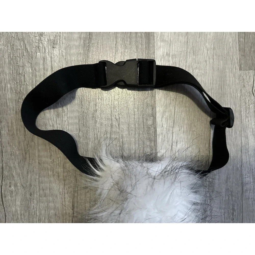 Animal Furry Long White Tail Cosplay Costume Unisex 21